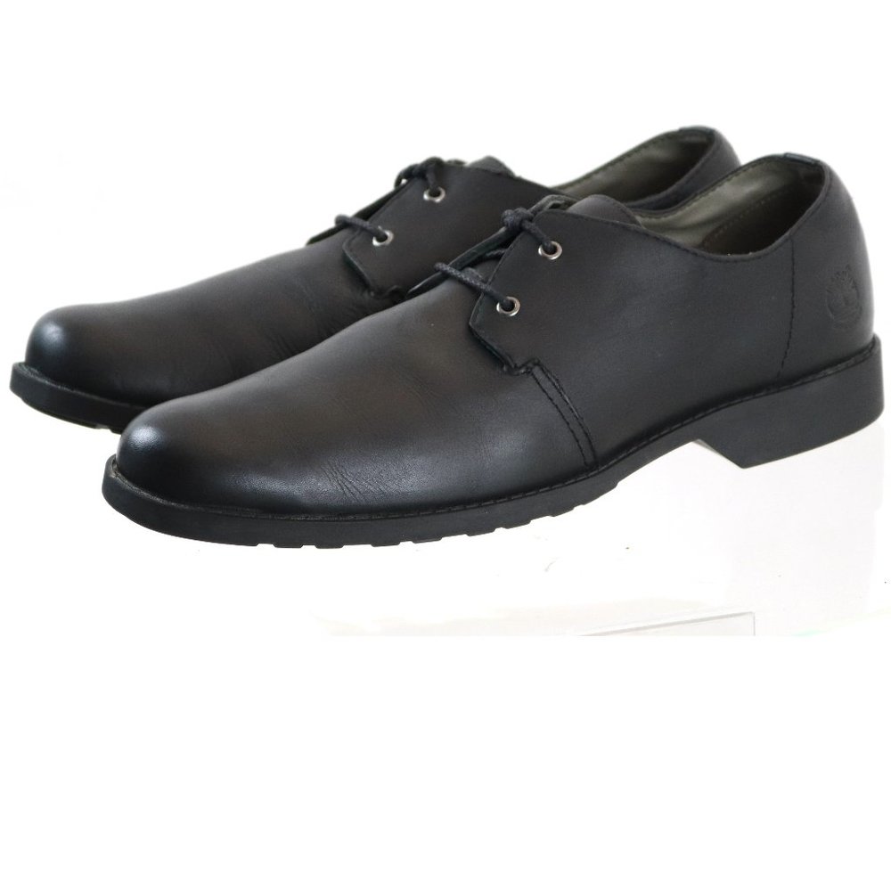 Timberland Black Leather Oxfords